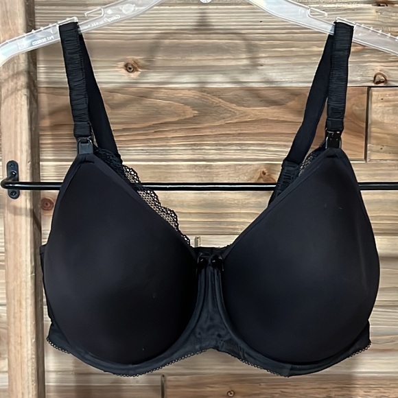 FREYA Pure Nursing T-Shirt Bra - Black - Picture 4 of 9